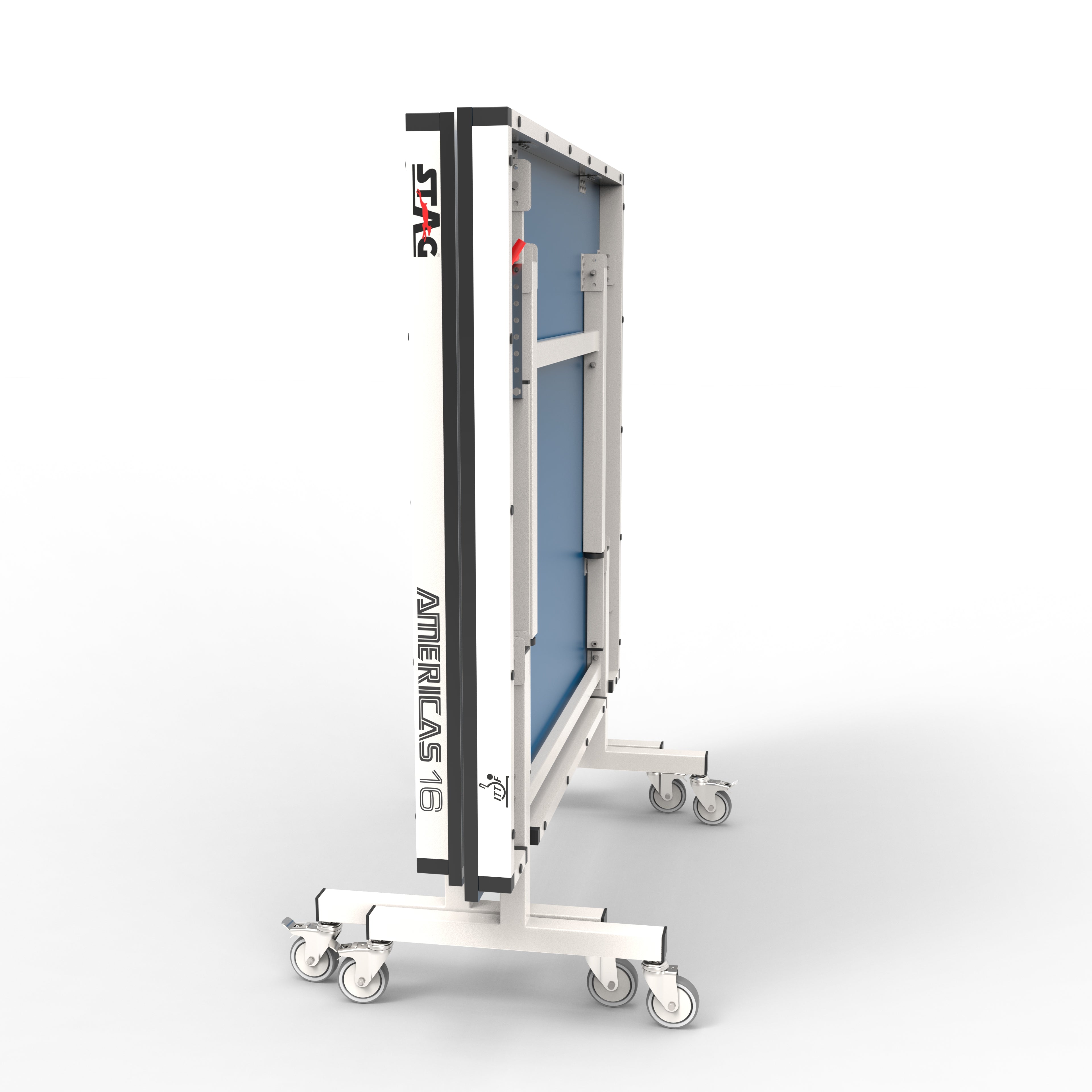 STAG GLOBAL Americas 16 Table Tennis Table 25mm Top (ITTF-Approved) Table with 2 TT Rackets, 6 Balls, 1 Table Cover & Clamp Net
