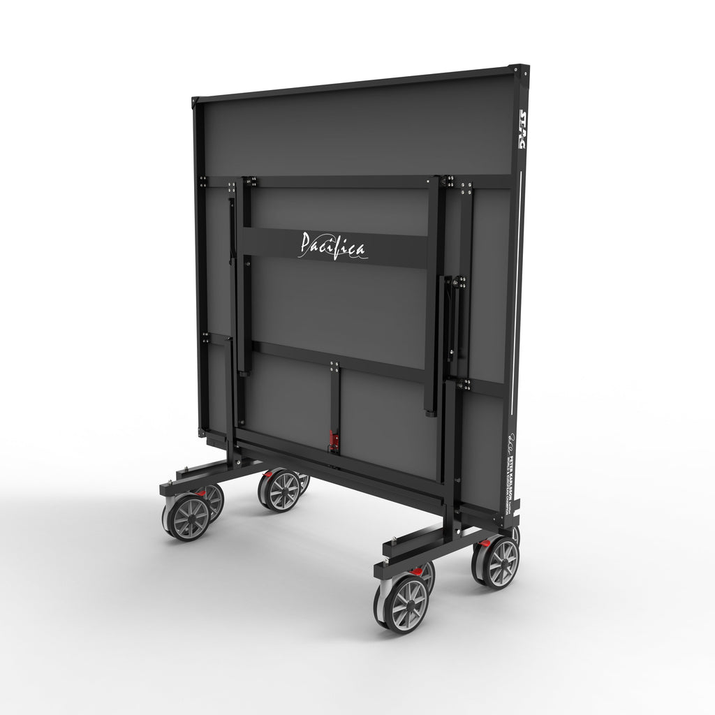 STAG GLOBAL Pacifica Outdoor Table Tennis Table Thickness 4 mm with 2 TT Rackets, 6 Balls, 1 Table Cover & Clamp Net