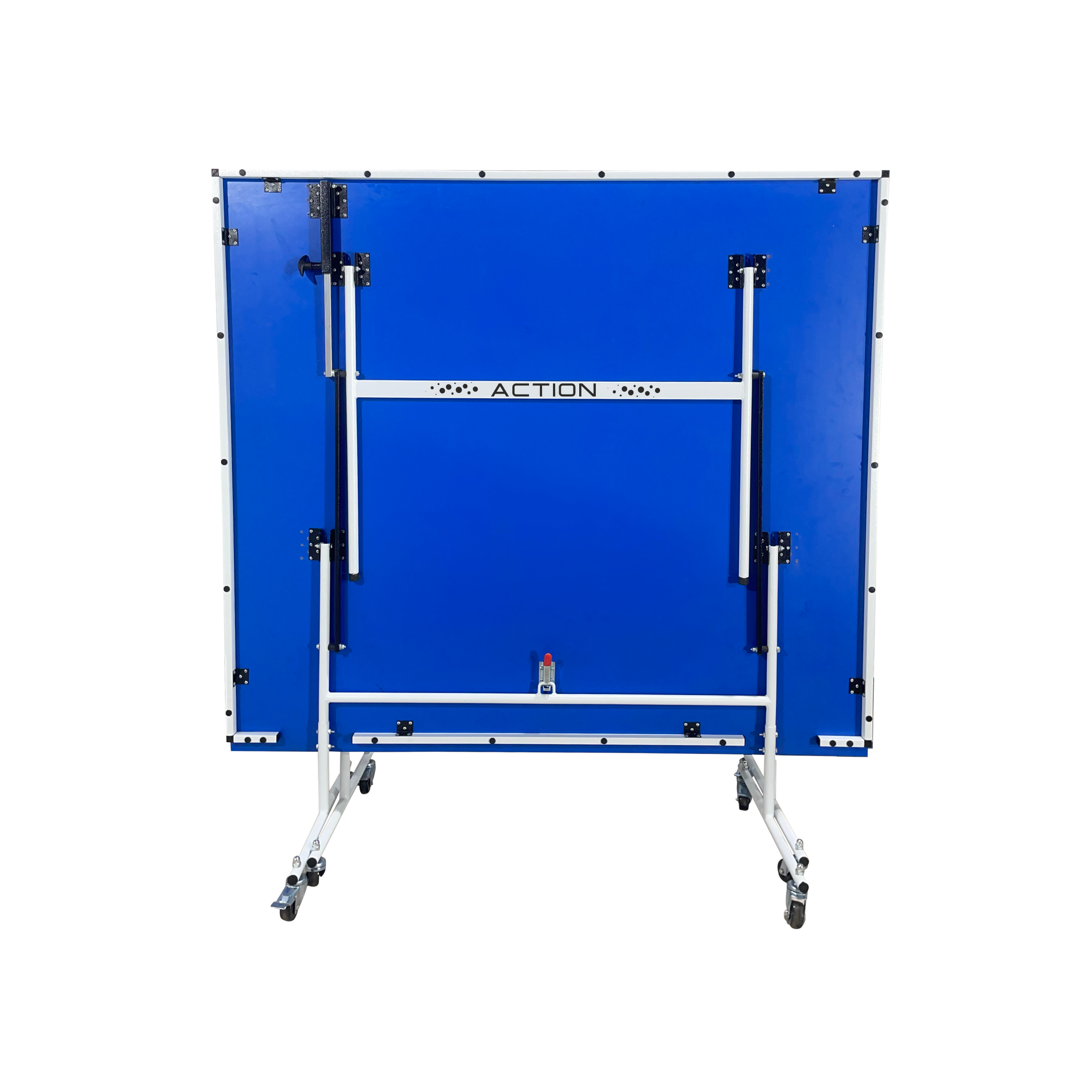 STAG GLOBAL Action Table Tennis Table Blue Top ,Thickness 16mm with 1 Table Cover, 2 TT Rackets, 6 Balls, 1 Clamp Net